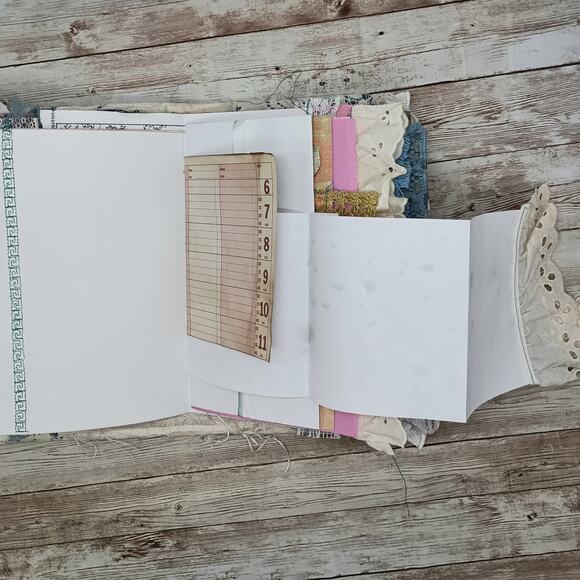 Turquoise Embellished Junk Journal: Flowers, Birds and Butterflies (Love WYD) - Picture 8 of 16